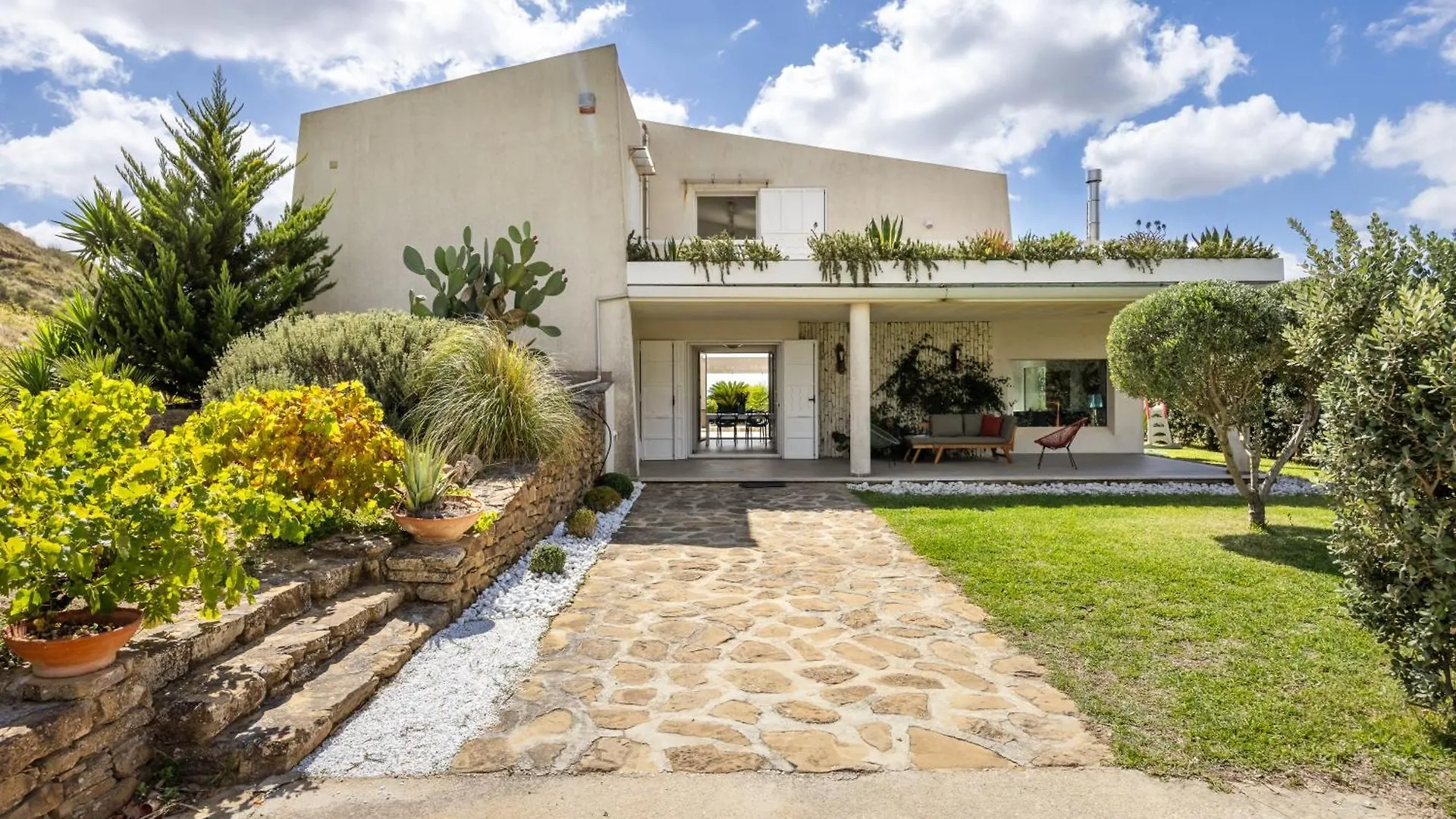 Villa Bonifato Vista Sulle Campagne E Sul Mare Siciliano Cozy House Italy Alcamo